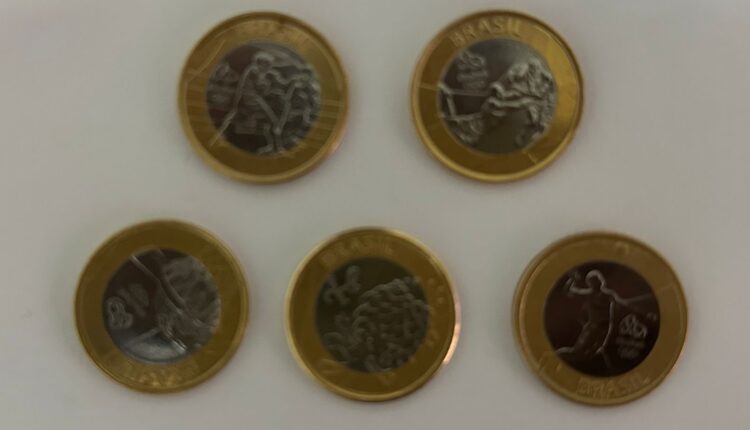 TOP 5 moedas raras valiosas de 1 real das olimpíadas