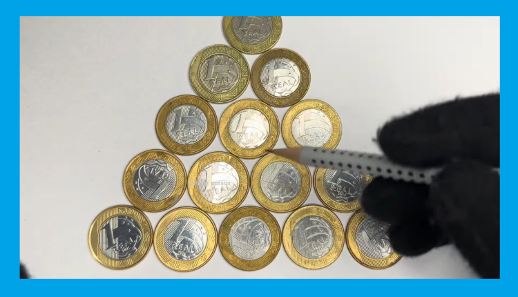 moedas raras de 1 real com reverso invertido e reverso horizontal
