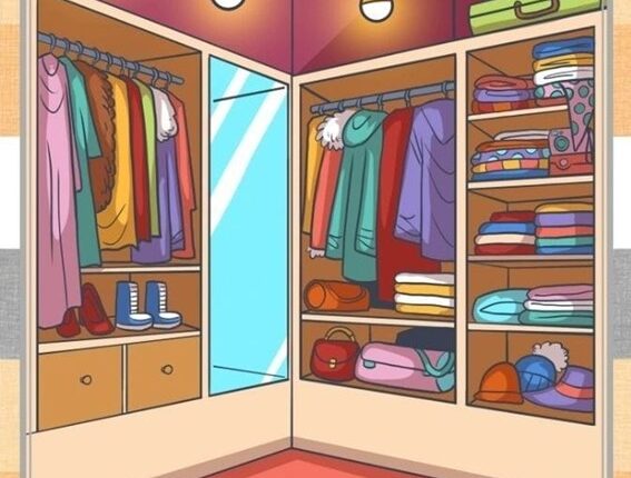 Desafio visual: Encontre a câmera escondida no closet em menos de 30 segundos!