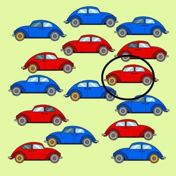 Teste de atenção! Encontre o único carro diferente em apenas 20 segundos e surpreenda a todos!