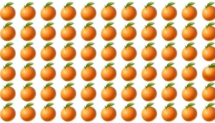 Teste de aptidão visual: encontra a única laranja diferente na imagem em menos de 10 segundos