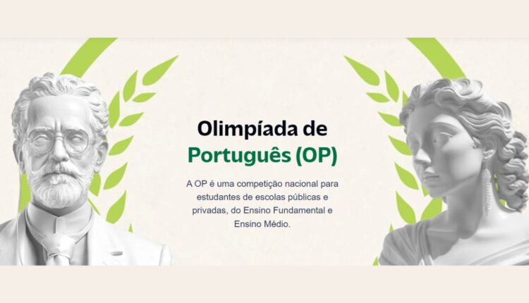 As inscrições para a Olimpíada de Português 2024 serão recebidas até o dia 10 de maio. Imagem: Divulgação
