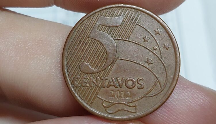 Se você encontrar esta MOEDA de 5 CENTAVOS pode garantir R$ 100,00; confira