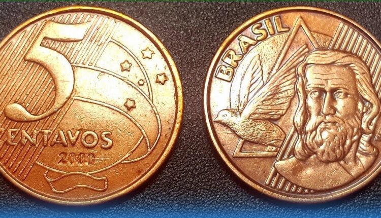 Veja quanto está valendo a moeda de 5 centavos do ano 2000!