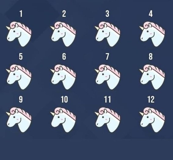 Teste de atenção: Encontre o unicórnio diferente em apenas 10 segundos