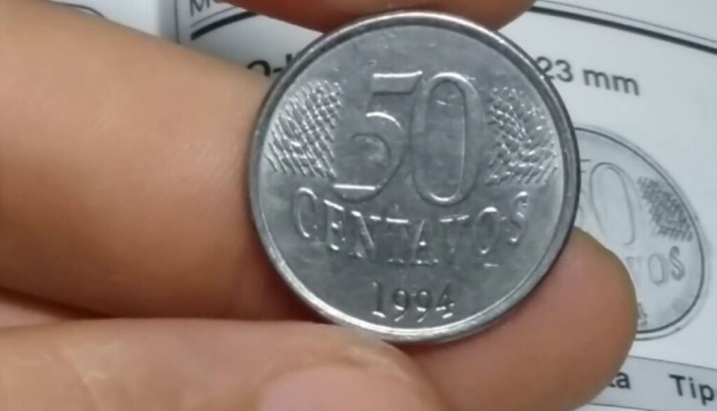 Erro valioso nestas MOEDAS de 50 CENTAVOS fazem elas valerem R$ 300,00