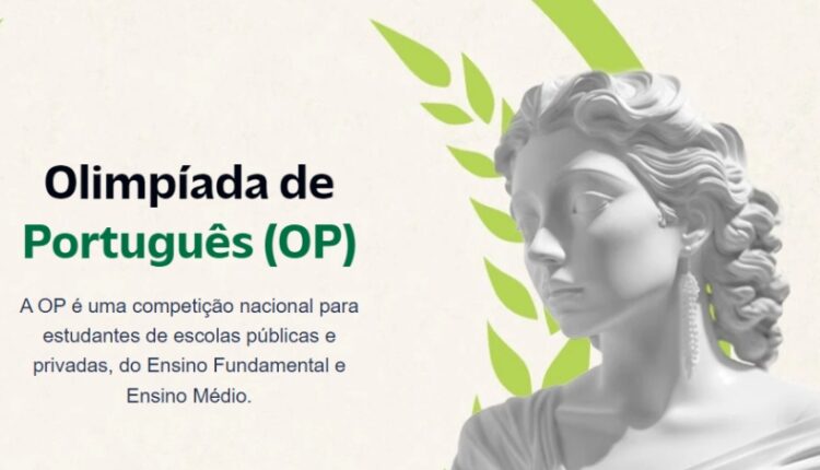 A Olimpíada de Português 2024 receberá as inscrições até 10 de maio.