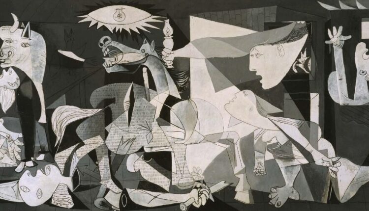 Guernica, obra de Pablo Picasso, precursor do movimento cubista, uma das Vanguardas Europeias. Imagem: Reprodução