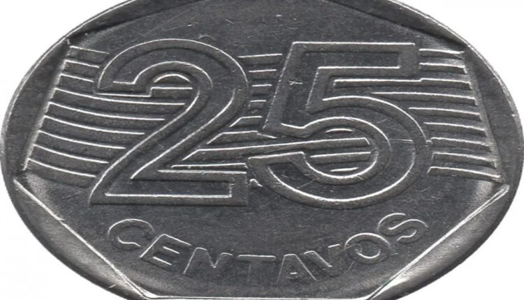 Moeda 25 centavos 1994