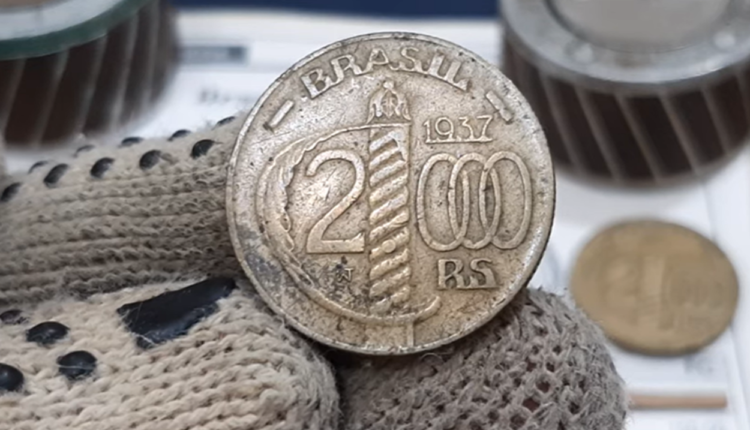 Você sabe o valor da moeda rara de 2000 Réis de 1937?