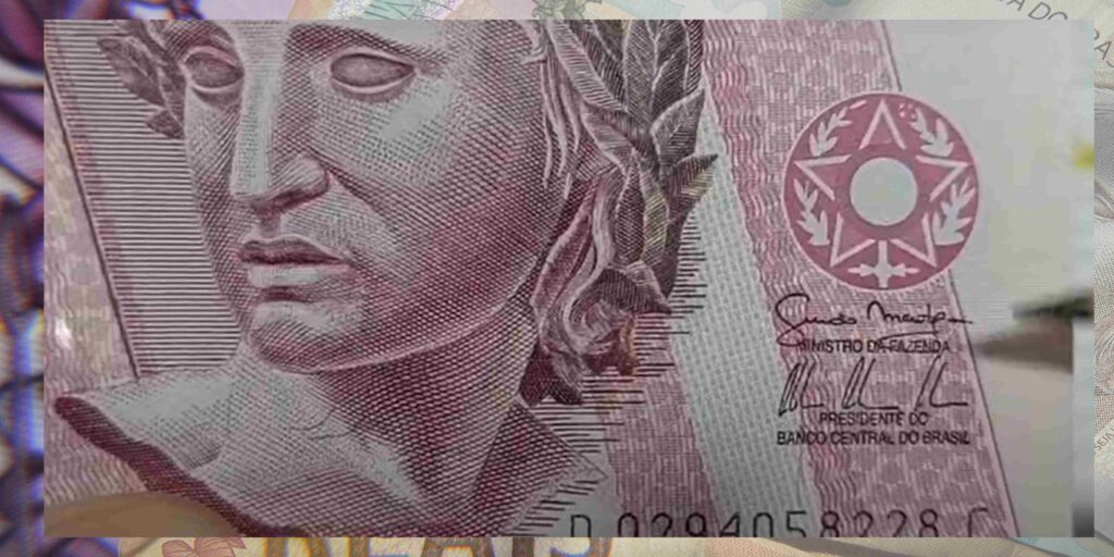 Cédula de cinco reais faz parte da primeira família do Real.