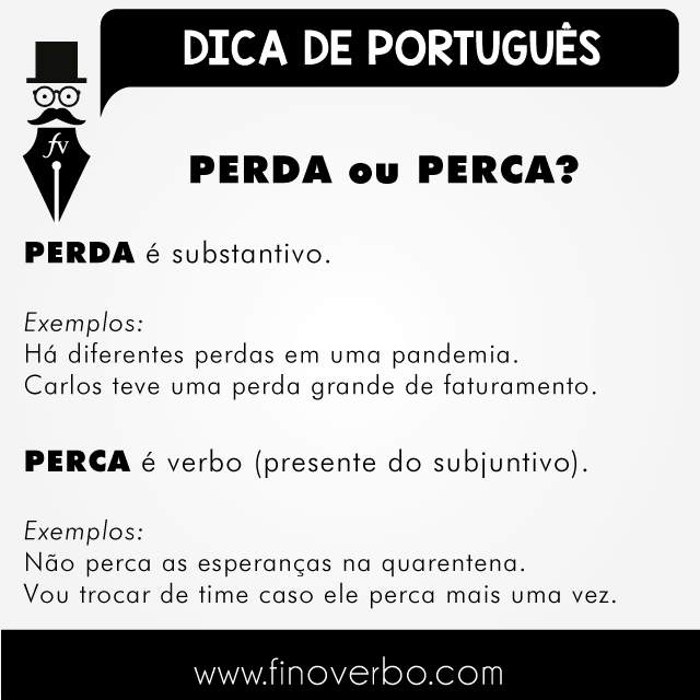 Entenda a diferença e nunca mais confunda “perca” e “perda”