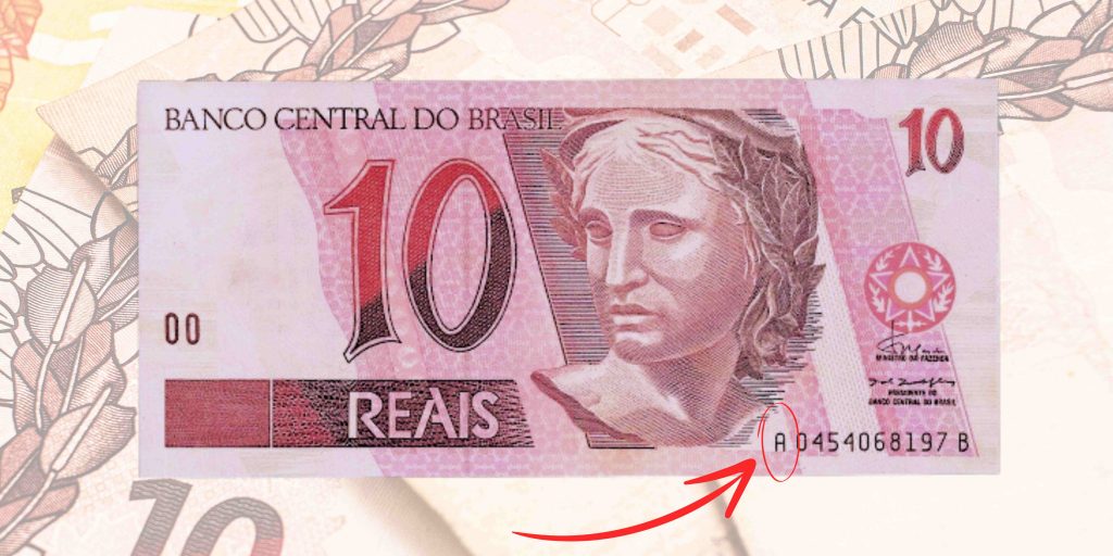 cédula de 10 reais de 1994