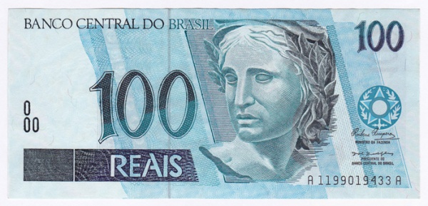 Cédula 100 reais série A1199