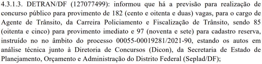 NOVO concurso DETRAN: 182 vagas e salários de R$ 6.437,50