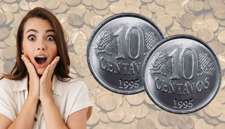 O DEFEITO nessa moeda de 10 centavos de 2007 faz ela valer R$50,00! Confira!