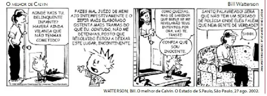 calvin variacao linguistica