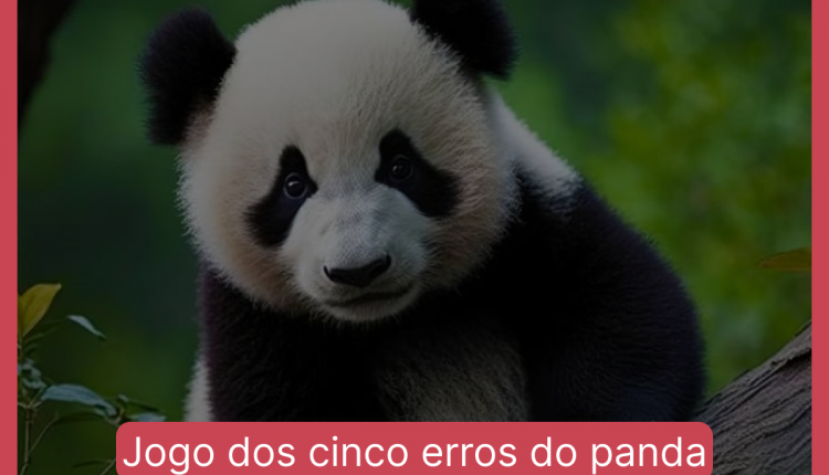 Jogo dos cinco erros do panda