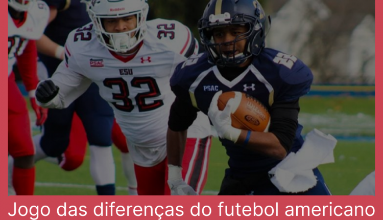 Jogo das diferenças do futebol americano