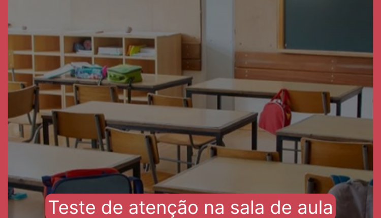 Teste de atenção na sala de aula: encontre duas garrafas de água em 10 segundos