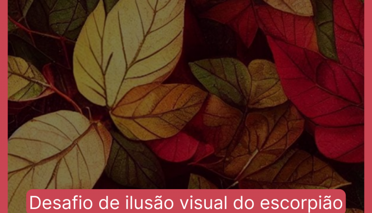 Desafio de ilusão visual do escorpião: encontre o escorpião em 10 segundos