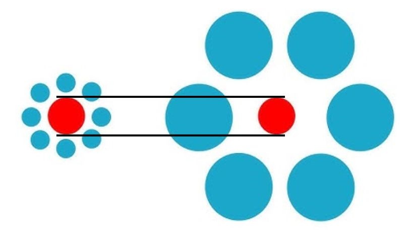 Resposta de qual circulo vermelho é o maior. Fonte: Jagran Josh.