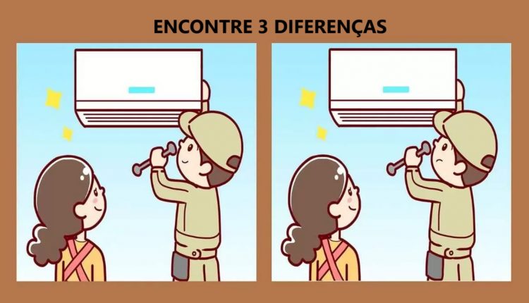 Desafio Visual: encontre as 3 diferenças entre as imagens dos técnicos em 20 segundos