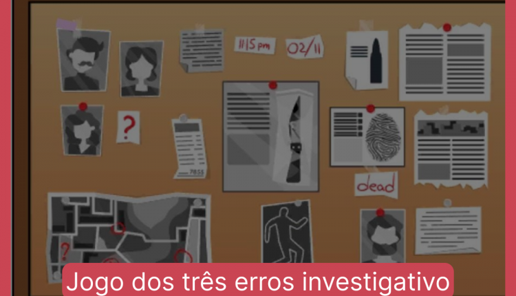 Jogo dos três erros investigativo: encontre três diferenças em menos de 10 segundos