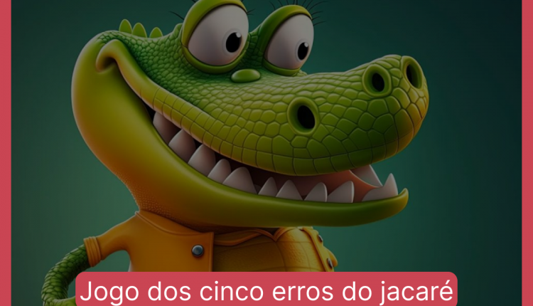 Jogo dos cinco erros do jacaré: encontre as diferenças entre as imagens do jacaré em menos de 10 segundos