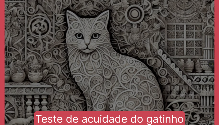 Teste de acuidade do gatinho: encontre o gato preto em menos de 10 segundos