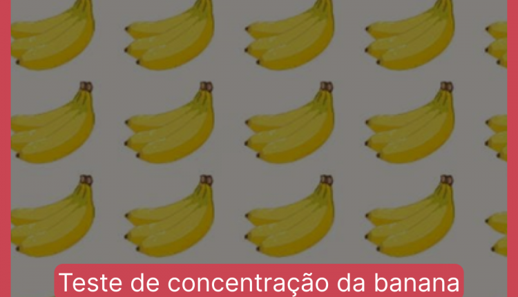 Teste de concentração da banana: encontre a banana diferente em menos de 10 segundos