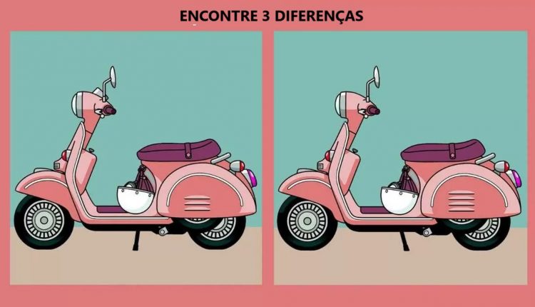 Tenet encontrar 3 diferenças entre as imagens da Scooter em 15 segundos?