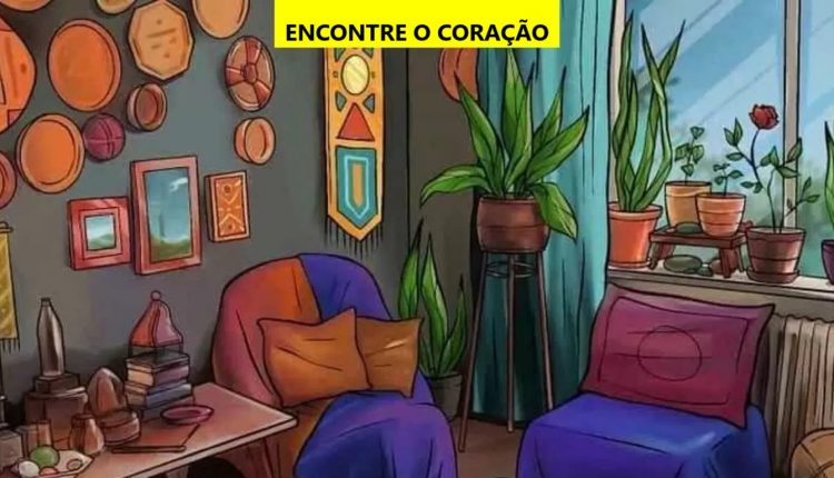 Ilusão de Ótica: será que você consegue encontrar o coração em 5 segundos?