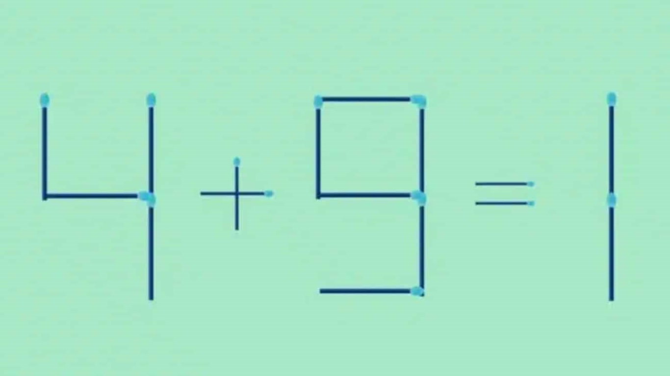 Teste de QI: mova apenas 1 palito e descubra a equação correta em 10 segundos