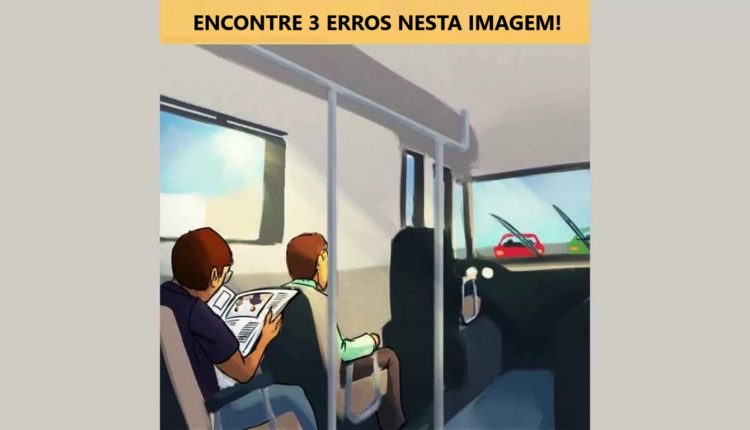 Teste de QI: encontre 3 erros nesta imagem em 10 segundos