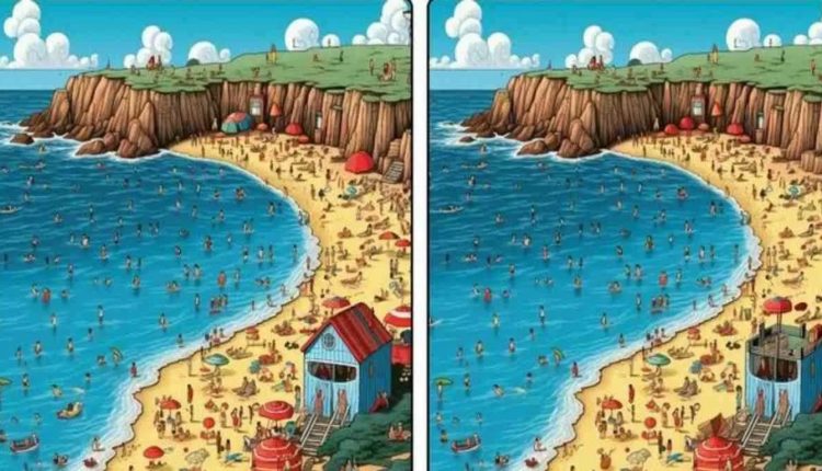 Desafio Visual: será que você encontrar as 7 diferenças na imagem da praia?