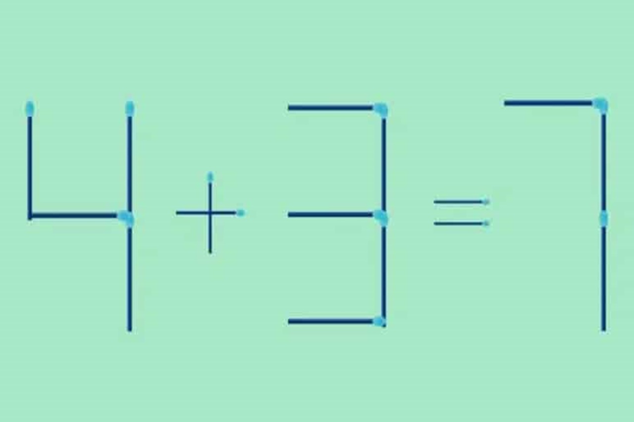 Teste de QI: mova apenas 1 palito e descubra a equação correta em 10 segundos