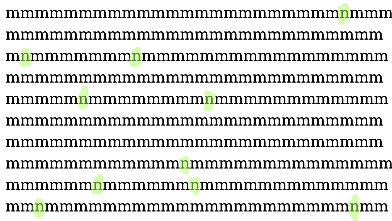 Teste de QI: será que você consegue encontrar 10 letras N neste desafio?