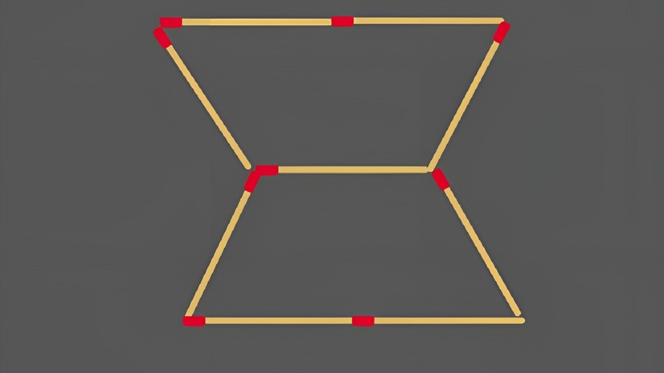 Teste de QI: consegue formar 3 triângulos movendo somente três palitos?