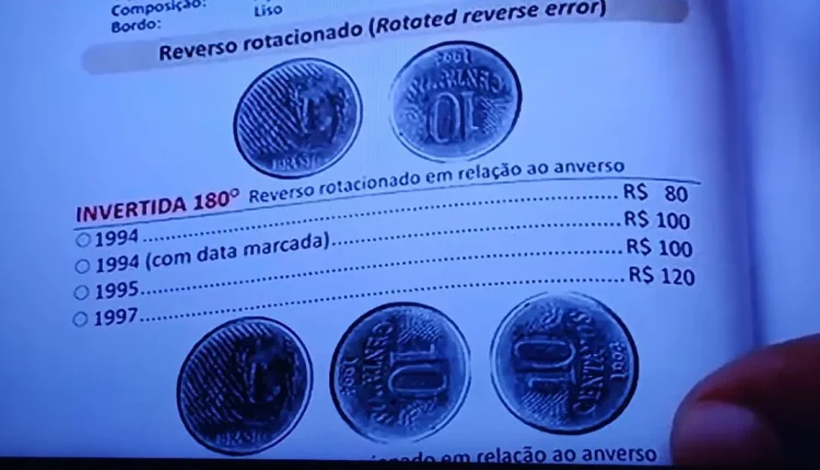 Quatro moedas de 10 centavos que estão valorizadas em 2024