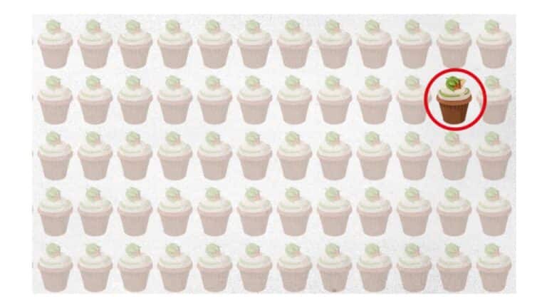 Desafio Visual: descubra qual o cupcake diferente em 10 segundos