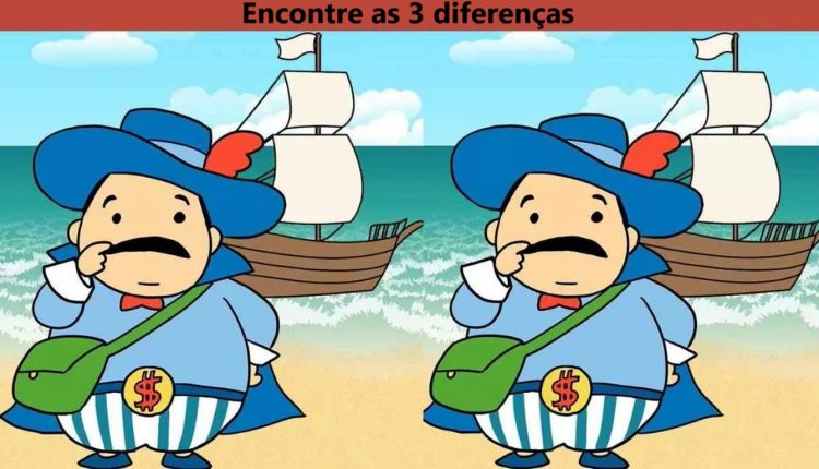 Raciocínio Lógico: será que consegue encontrar as 3 diferenças?