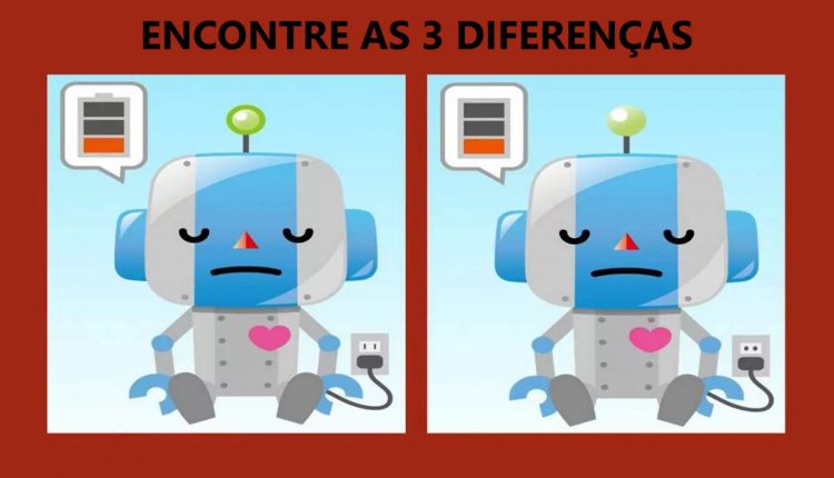 Teste de QI: encontre as 3 diferenças entre as imagens dos robôs