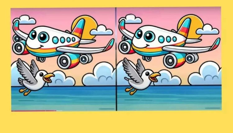 Encontre 3 diferenças no avião