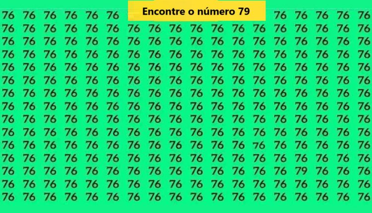 Teste de QI: será que você consegue encontrar o número 79 em 5 segundos?