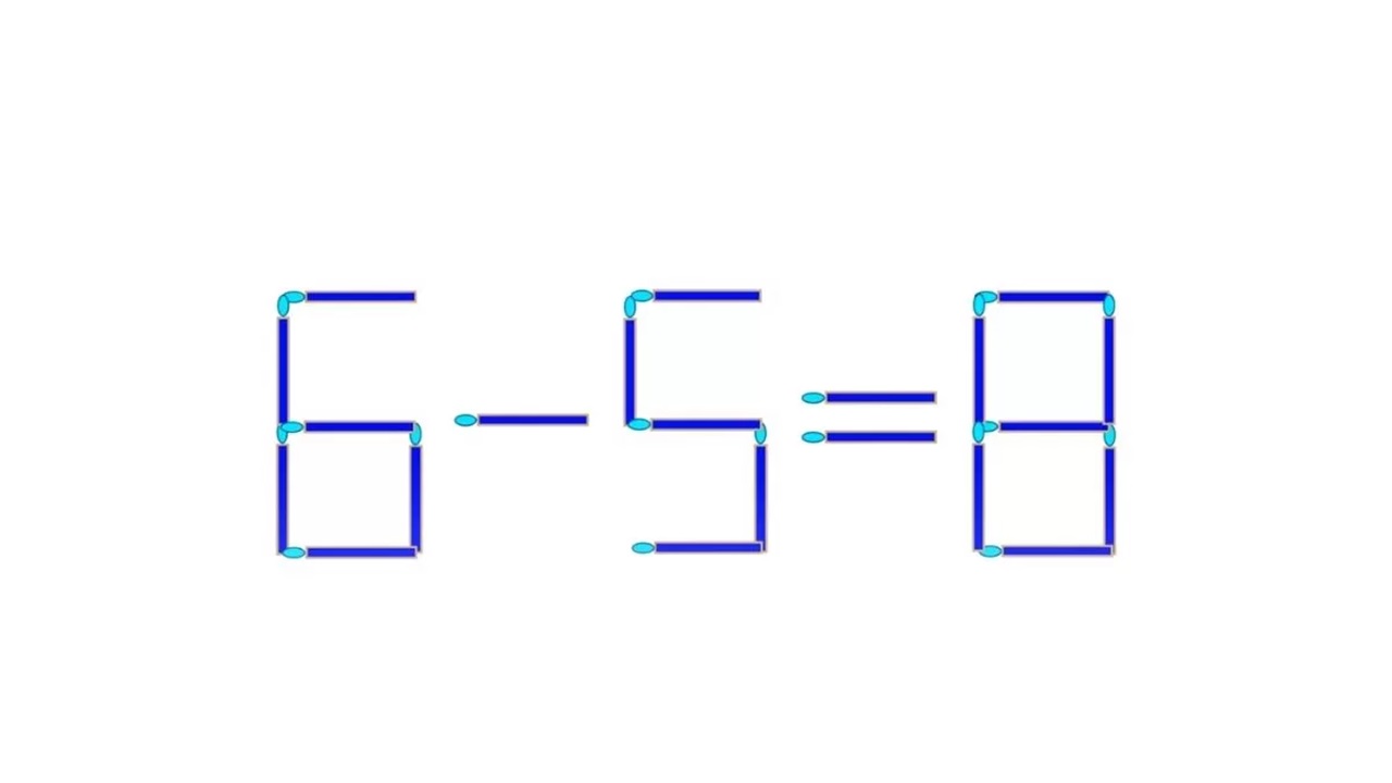 Teste de QI: mova somente 1 palito para corrigir a equação em 10 segundos