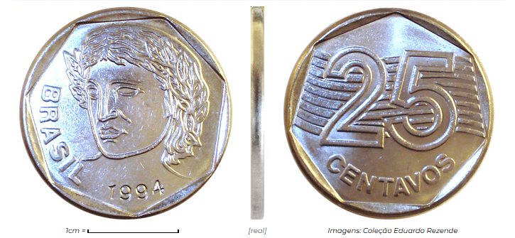 Moeda de 25 centavos 1994