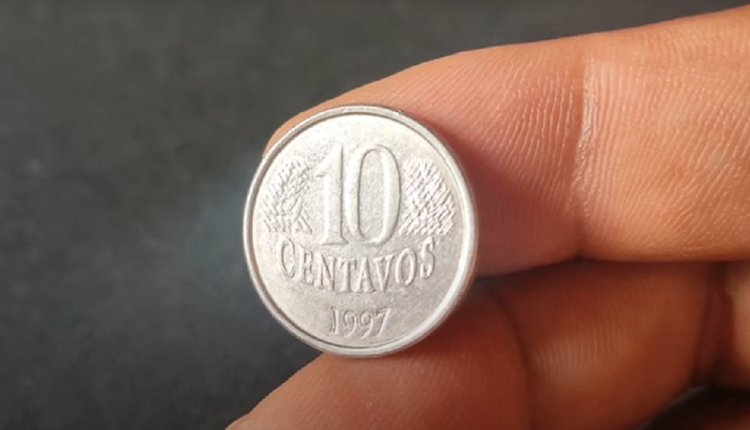 moeda de 10 centavos de 1997