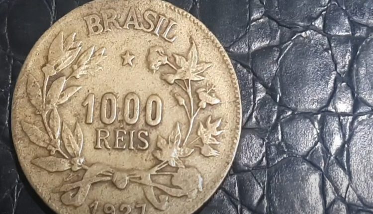 Valor da moeda de 1.000 réis