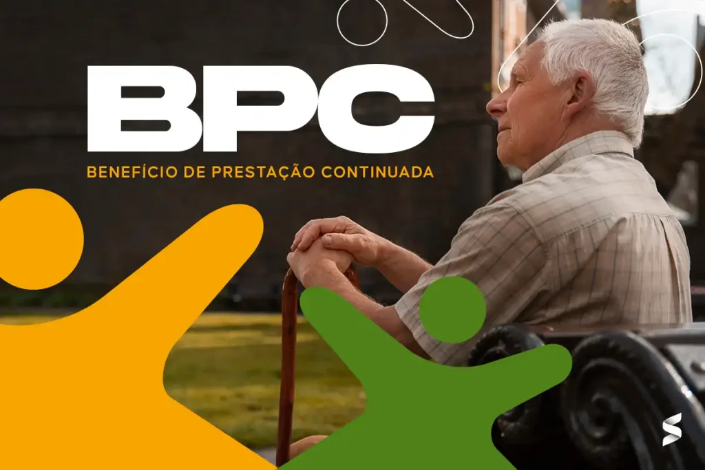 Idoso segurando uma bengala, representando o Benefício de Prestação Continuada (BPC)